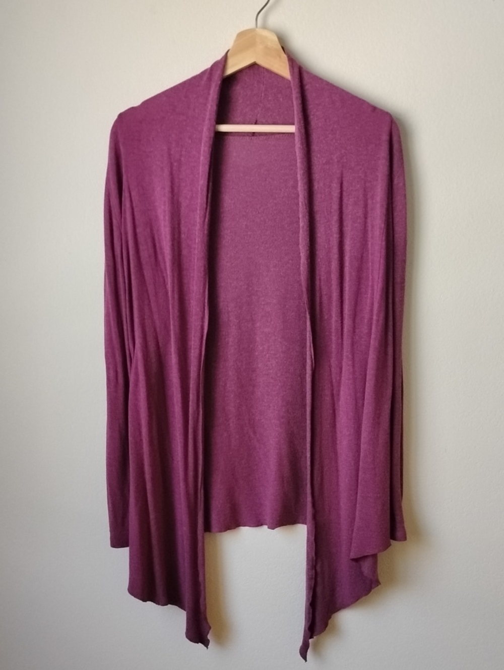Women's Open Front Lightweight Cardigan - Berry